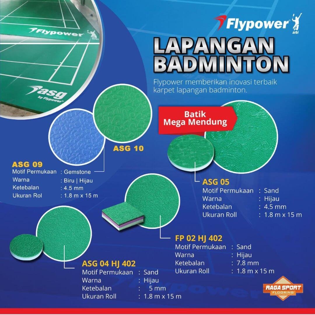 karpet badminton flypower