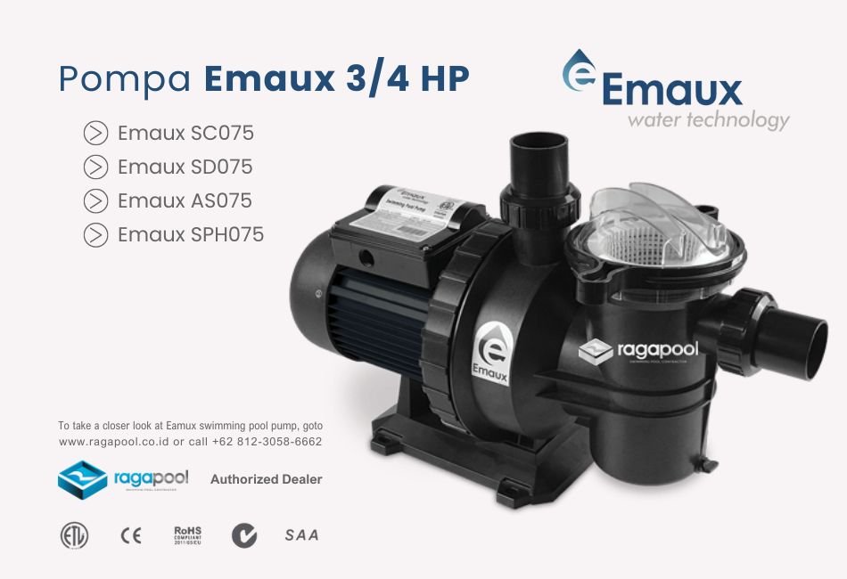 jual pompa emaux 3 4 hp